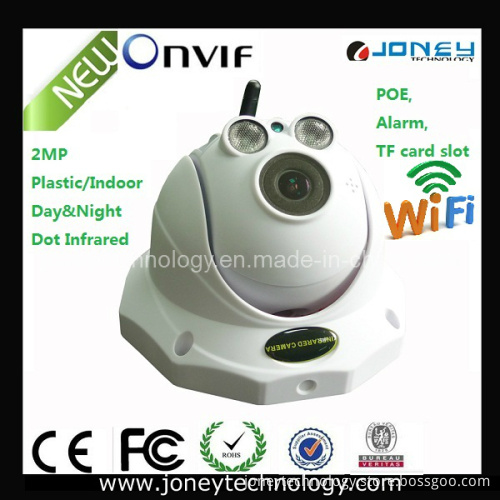 Full Function DOT Infrared 2MP HD WiFi IP Camera Poe, Alarm, TF Card Slot